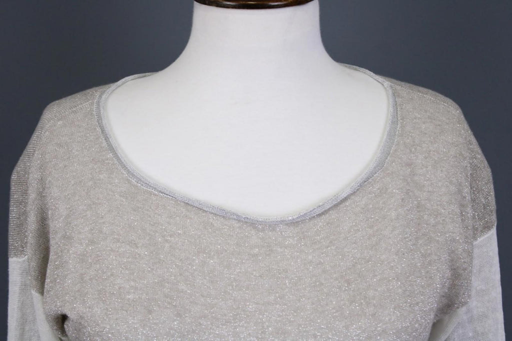 FABIANA FILIPPI Multicolor Crew Neck Long Sleeve Pullover knit Top – Size S/M