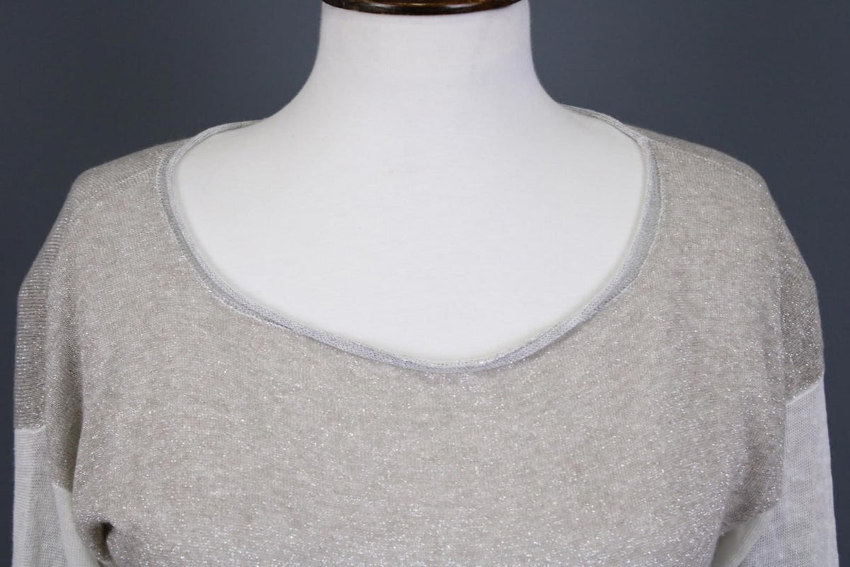FABIANA FILIPPI Multicolor Crew Neck Long Sleeve Pullover knit Top – Size S/M