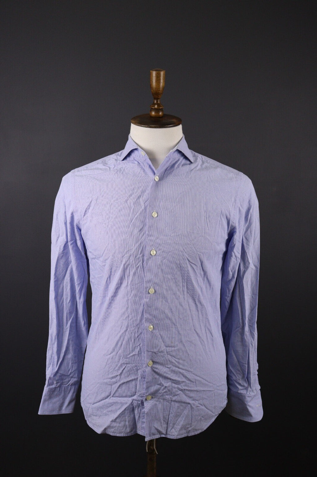 Hackett London Slim Fit Blue Long Sleeve Button Down Shirt – Size S