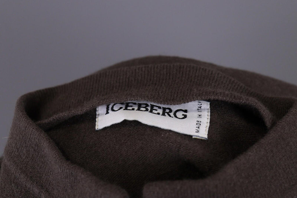 ICEBERG Brown Wool Oversized Knit Sweater – Size 40 M