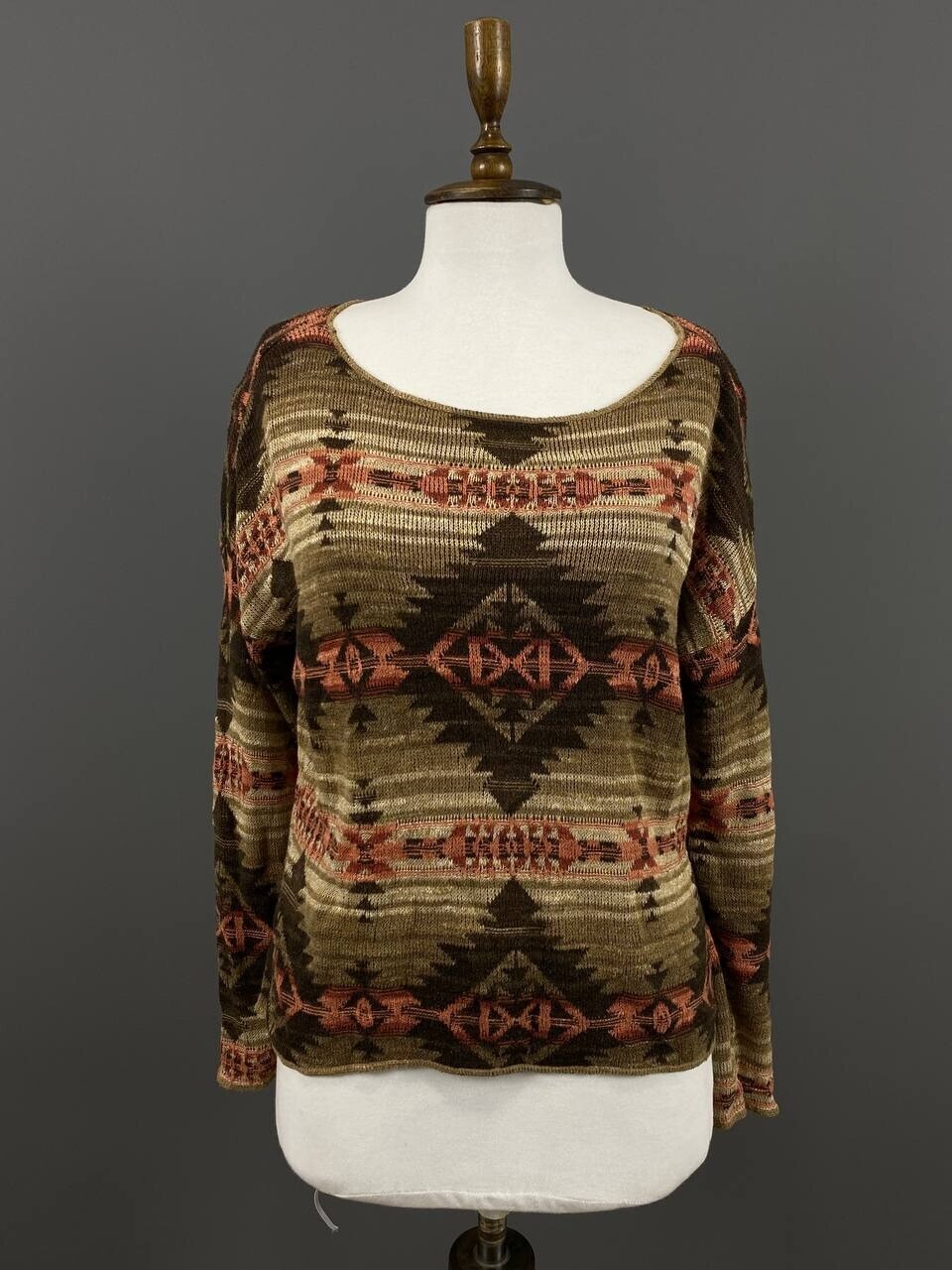 Denim & Supply Ralph Lauren Multicolor Aztec Geometric Knit Sweater – Size M