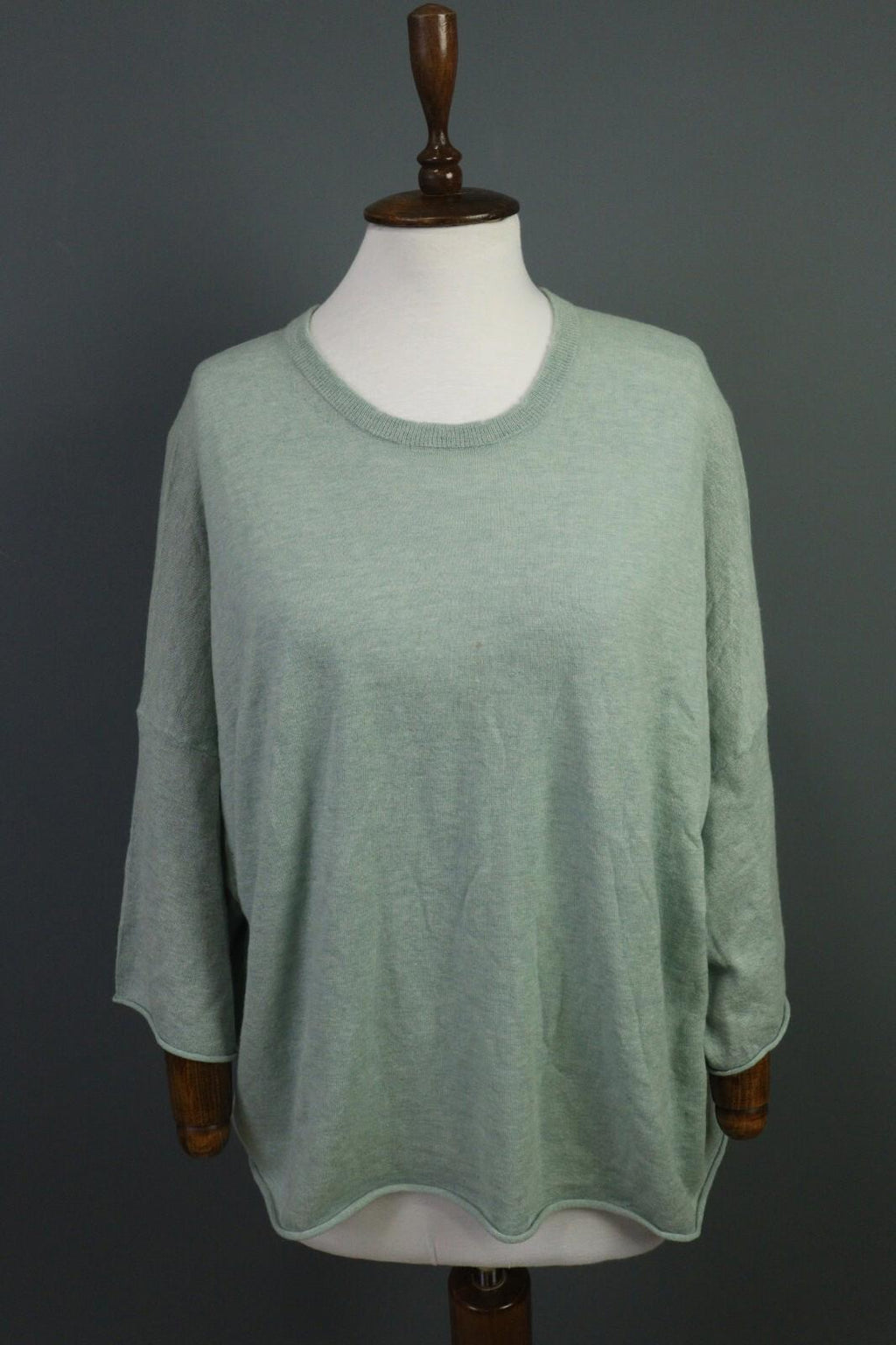 ZADIG & VOLTAIRE Green 100% Cashmere Bell Sleeve Top Blouse Shirt – Size S
