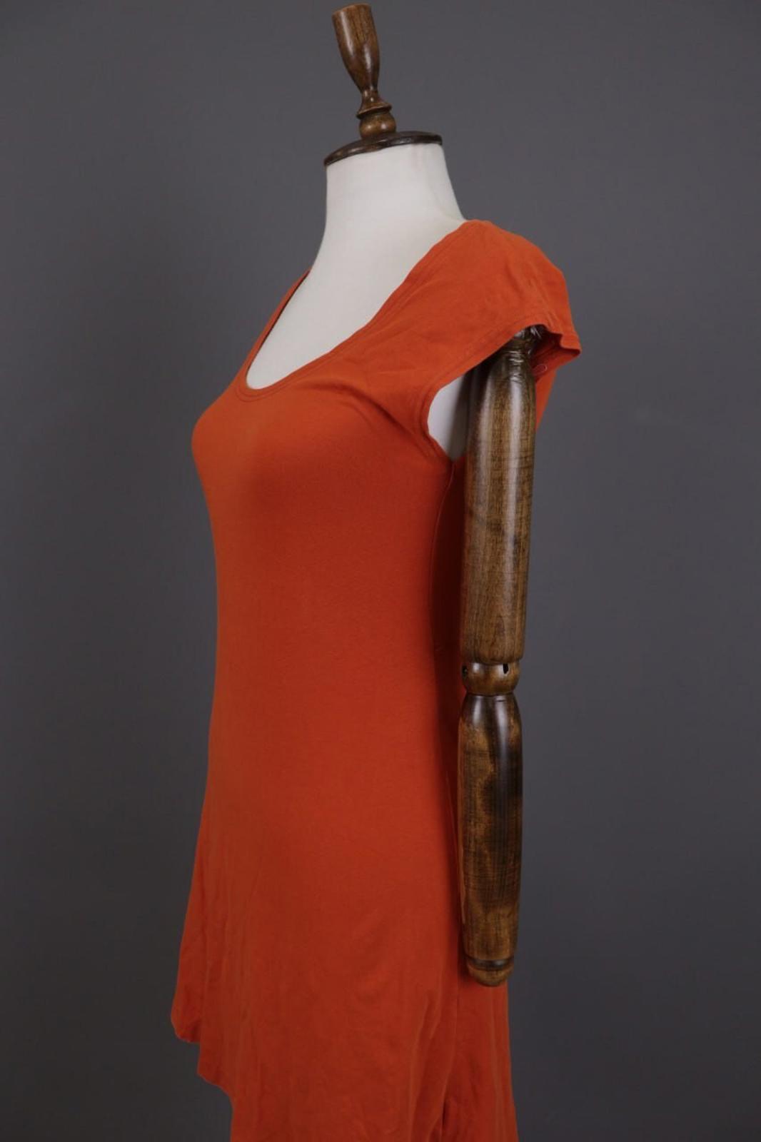 GUDRUN SJODEN Orange Summer A-Lien Tunic Dress – Size S