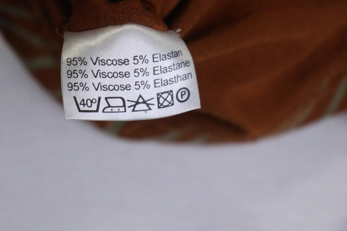 GUDRUN SJODEN Brown Long Sleeve Lightweight Top Blouse – Size S
