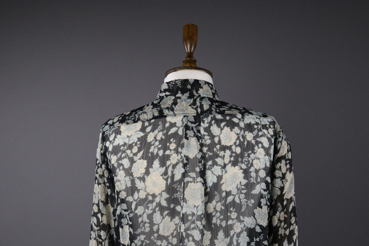 DENIM SUPPLY RALPH LAUREN Floral Sheer Long Sleeve Blouse Shirt – Size S