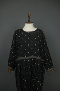 GUDRUN SJODEN Black 100% Organic Cotton Long Sleeve Sheath Dress – Size M/L