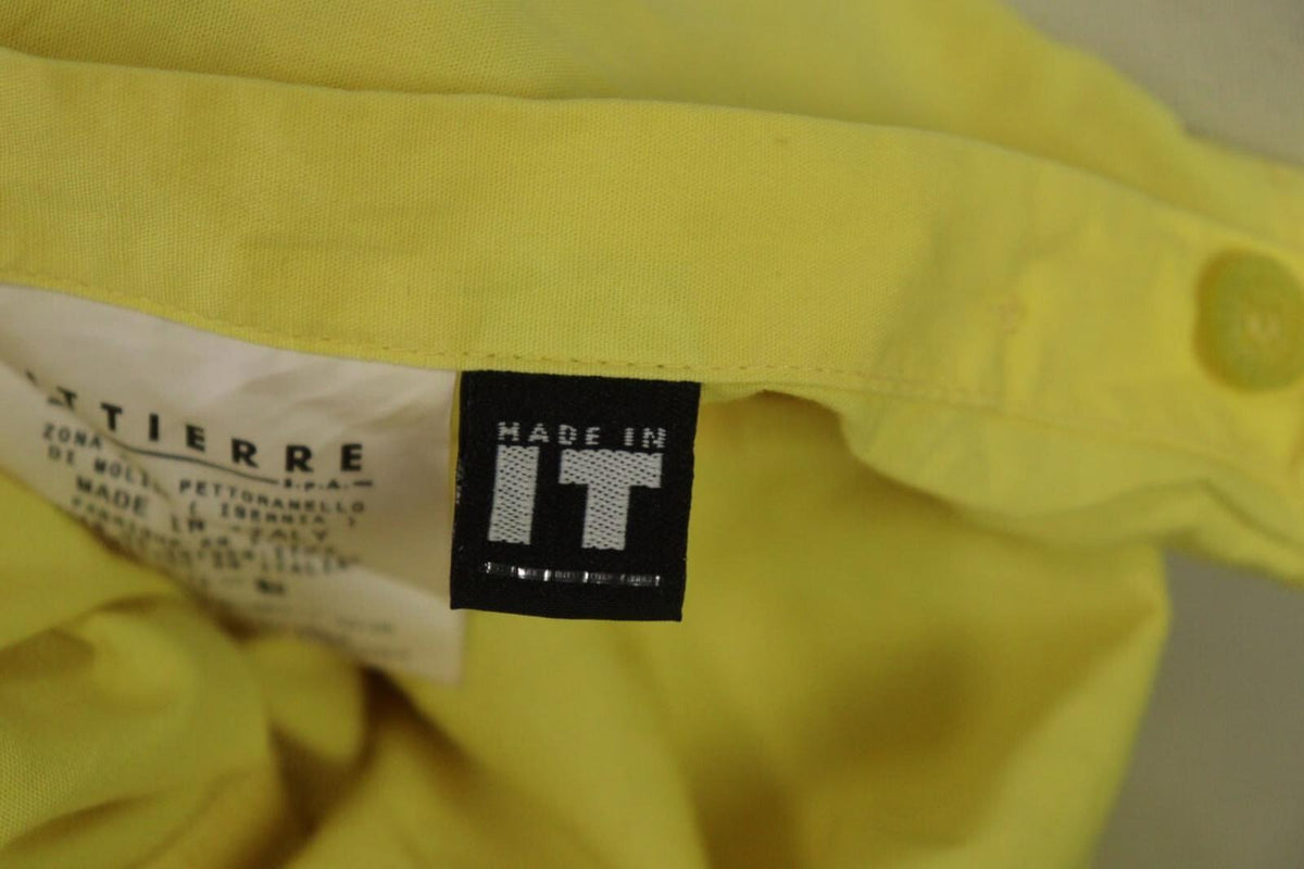 Versace Jeans Couture Button Down Yellow Shirt Vintage – Size Small