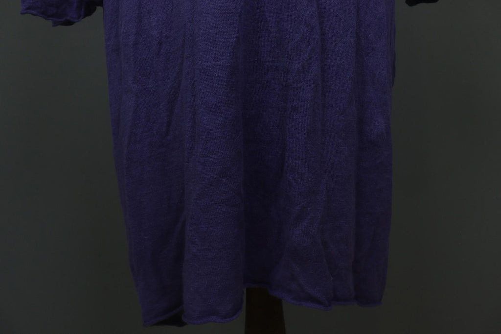 GUDRUN SJODEN Purple 100% Linen Relaxed Fit Round Neck Shift Dress – Size 2XL