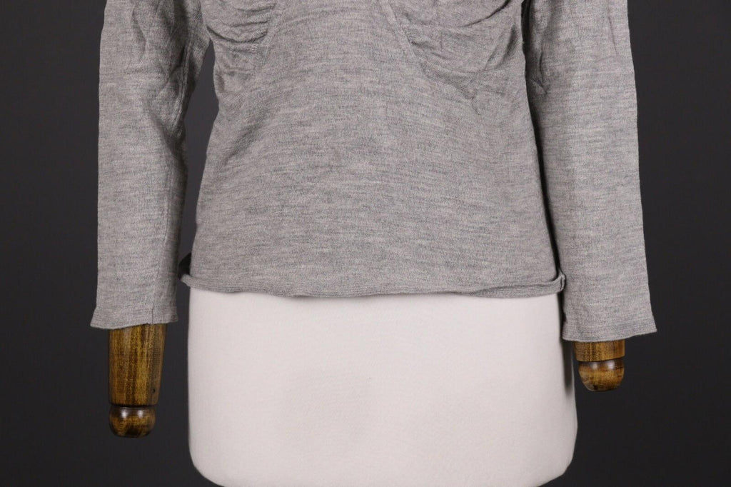 ESCADA Gray Wool Silk Cashmere Long Sleeve Top Shirt – Size 40