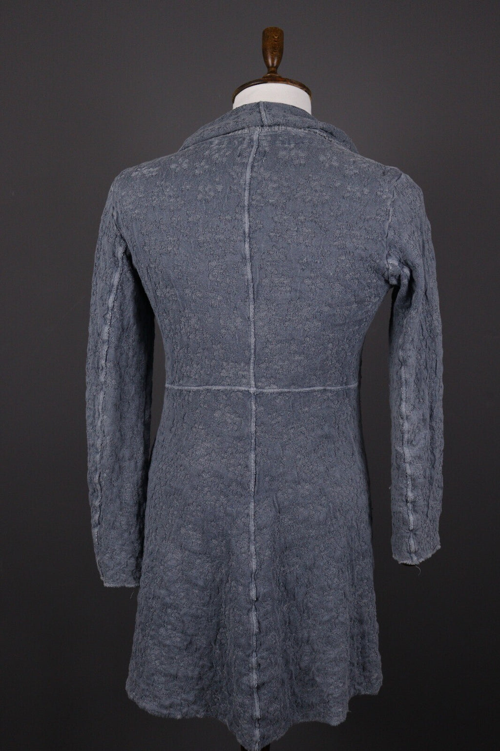 Transit Par Such 530 Gray Long Sleeve Linen Blend Dress – Size 5