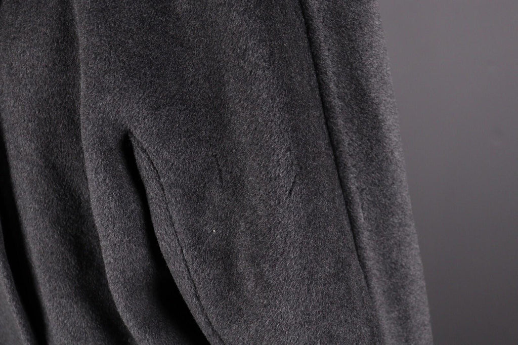 MAX MARA Gray Wool Double Breasted Relaxed Overcoat – Size US 10
