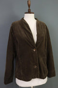 OSKA Slim Fit Brown Corduroy Blazer Jacket – Size 2