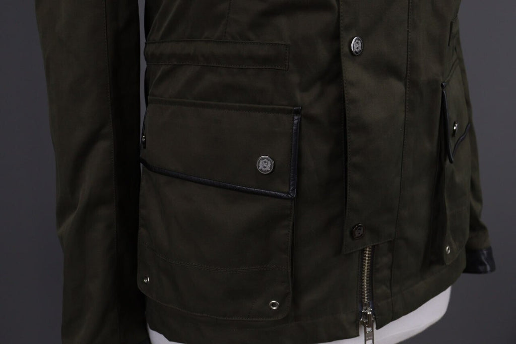 The Kooples Khaki Full Zip Multipockets Cargo Snap Jacket – Size XS