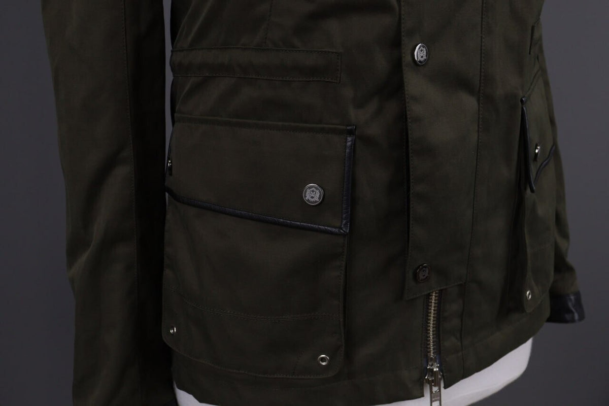 The Kooples Khaki Full Zip Multipockets Cargo Snap Jacket – Size XS