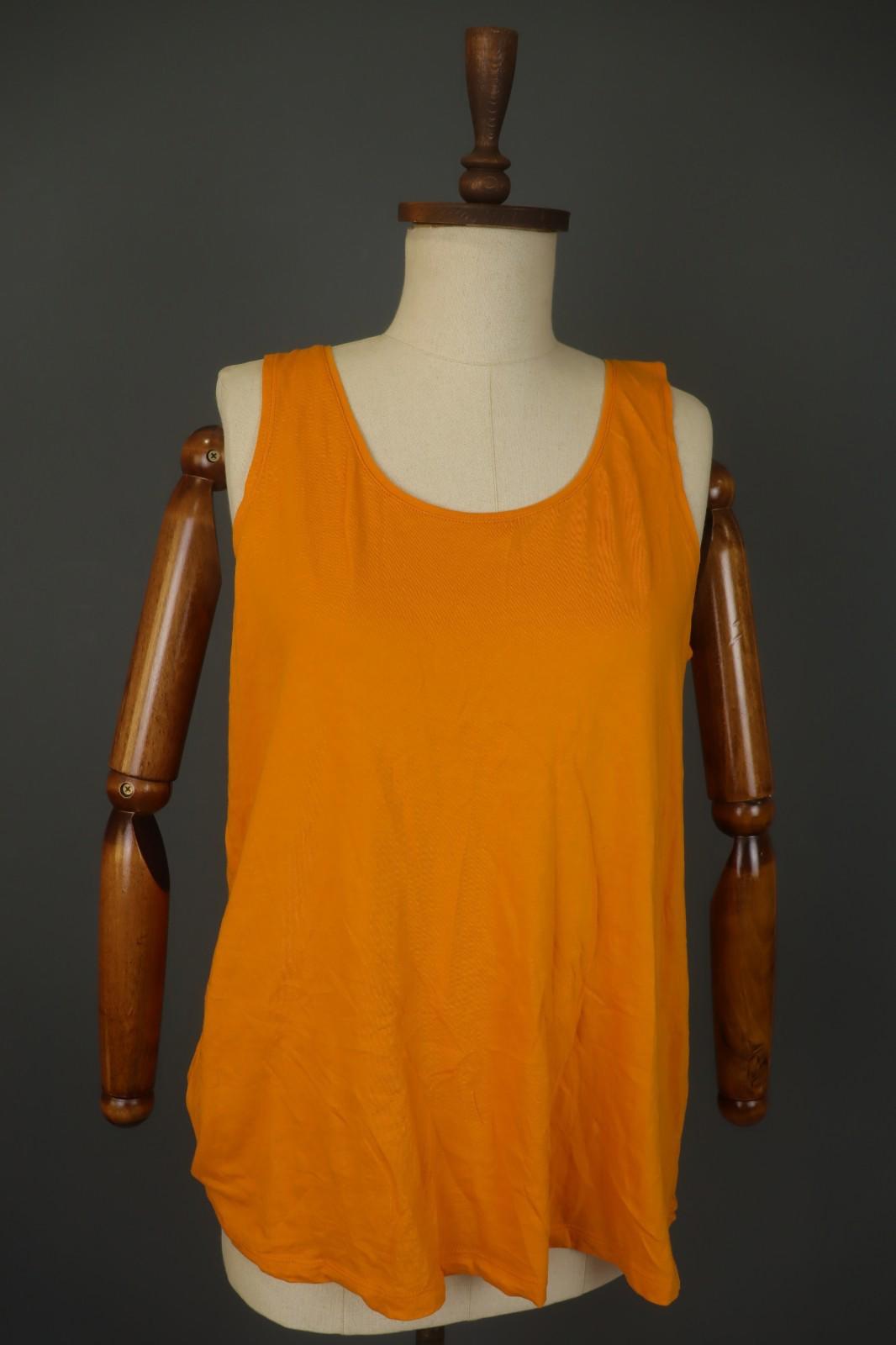 GUDRUN SJODEN Yellow Sleeveless Round Neck Stretch Pullover Tank Top – Size M – Used