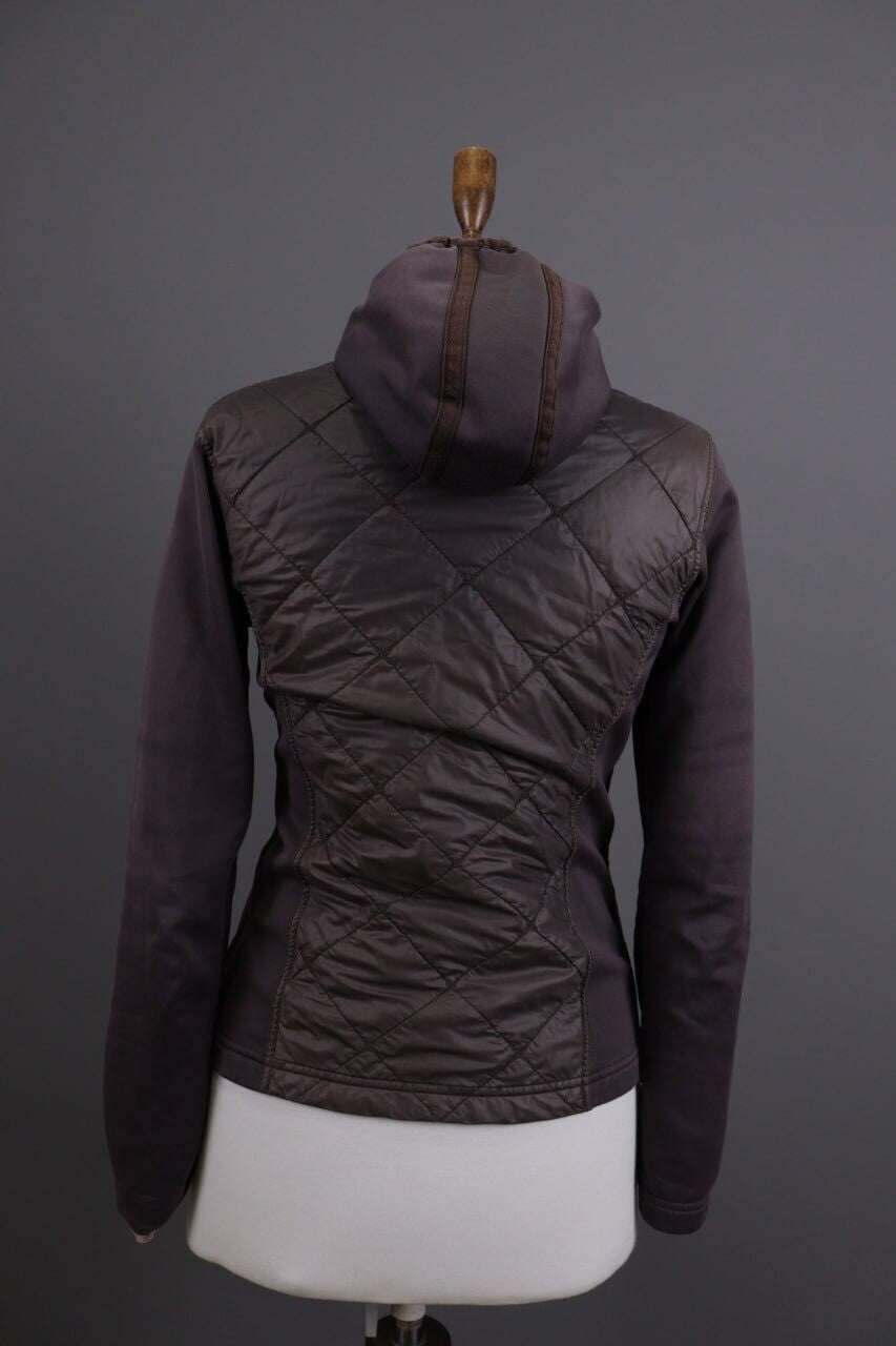 Frauenschuh Brown Puffer Hooded Full Zip Fleece Jacket – Size S