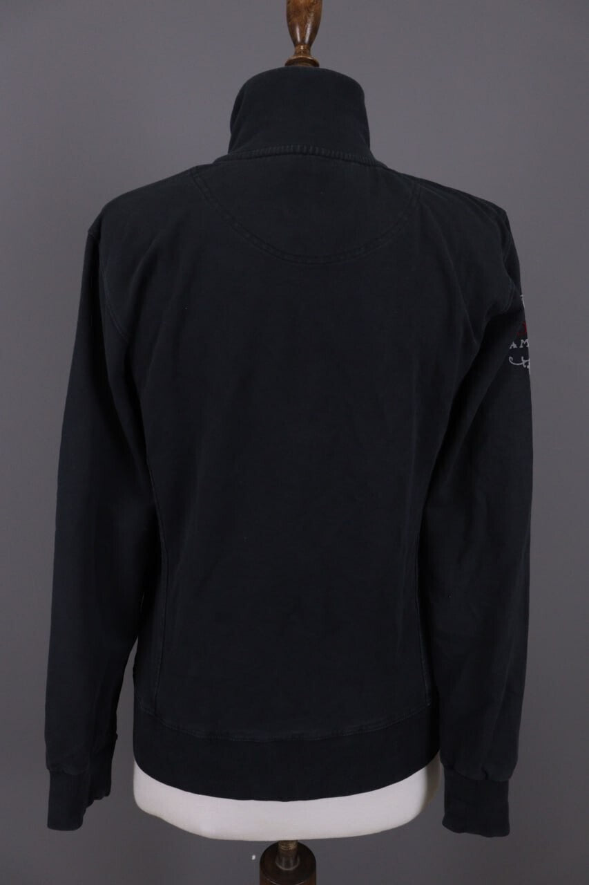 La Martina Jodhpur Black Polo High Neck Full Zip Activewear Jacket – Size 4