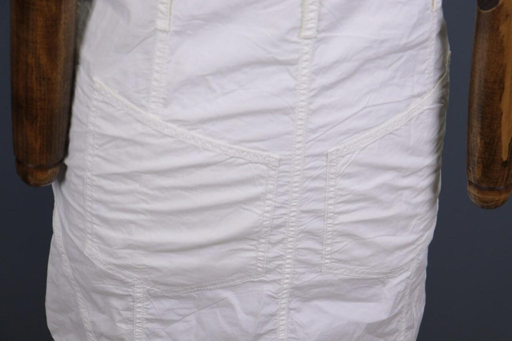 ANNETTE GORTZ Summer White Sleeveless Bodycon Wrape Midi Dress – Size 34