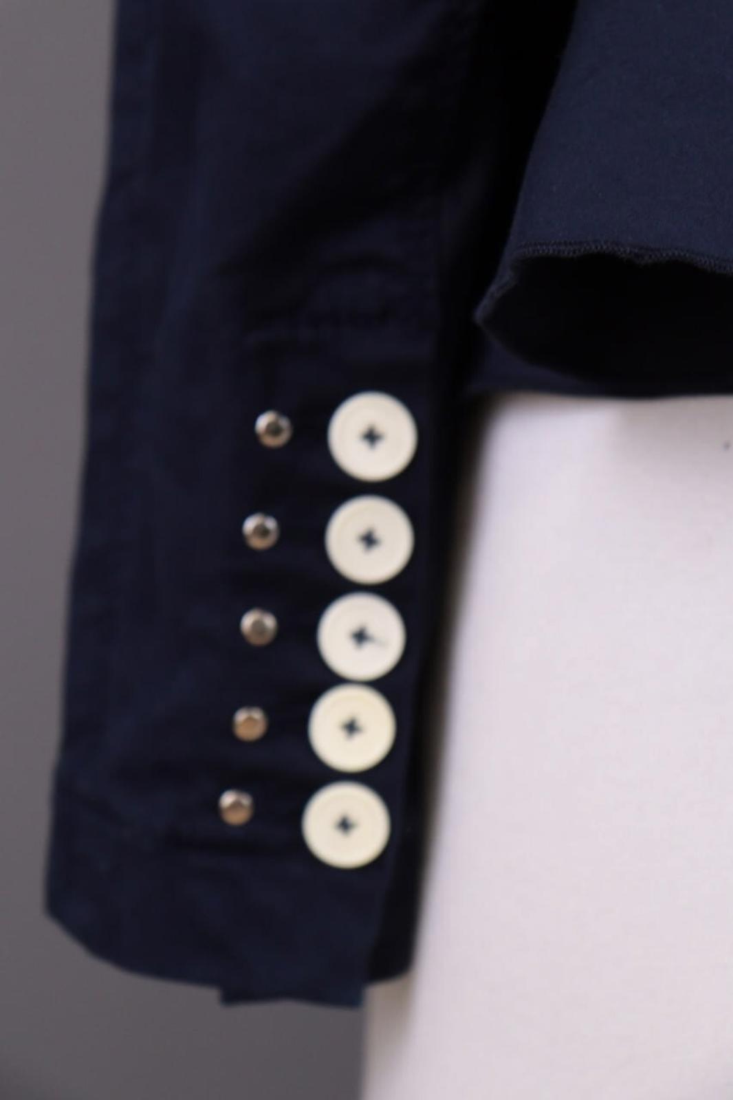 HIGH USE Jacket Navy Blue Denim Double Breasted Lightweight – Size US 6