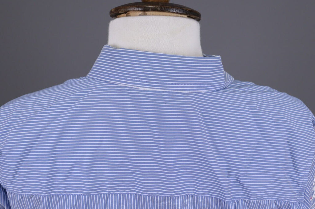 La Martina Blue Pinstripe Long Sleeve Blouse Shirt – Size M – Used
