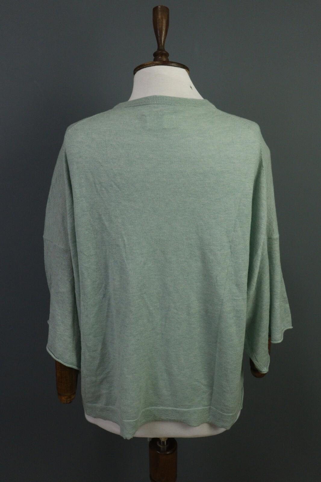 ZADIG & VOLTAIRE Green 100% Cashmere Bell Sleeve Top Blouse Shirt – Size S