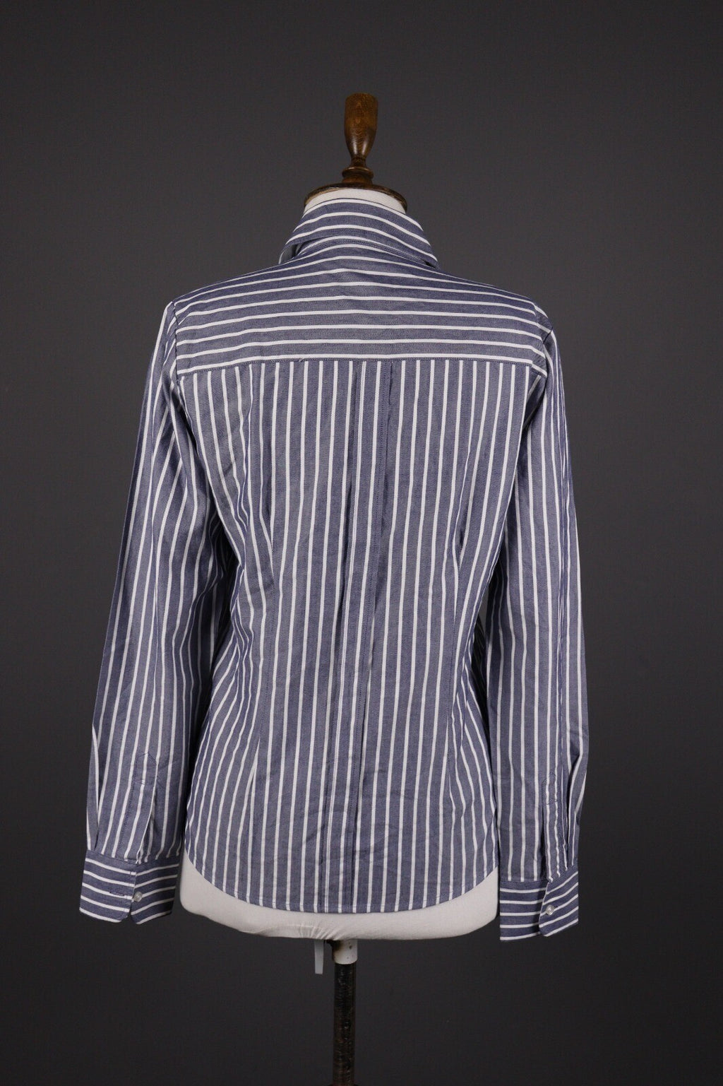 La Martina Blue Stripe Long Sleeve Button Blouse Shirt – Size M