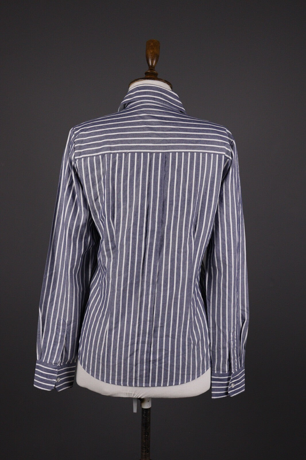 La Martina Blue Stripe Long Sleeve Button Blouse Shirt – Size M
