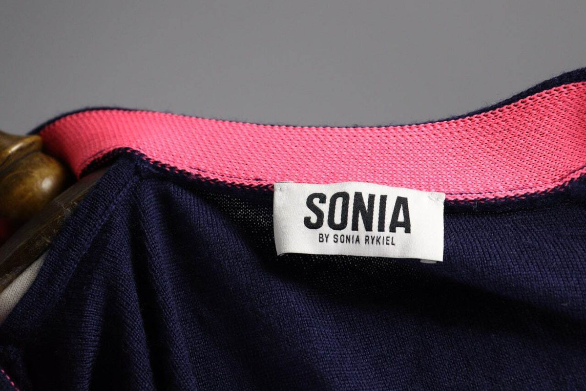 Sonia by Sonia Rykel Wool Designer Casual Cardigan Sweater – Women's L