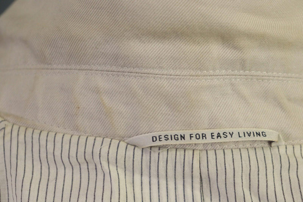 'S MAX MARA White Cotton Ramie Overcoat Coat Jacket – Size 12