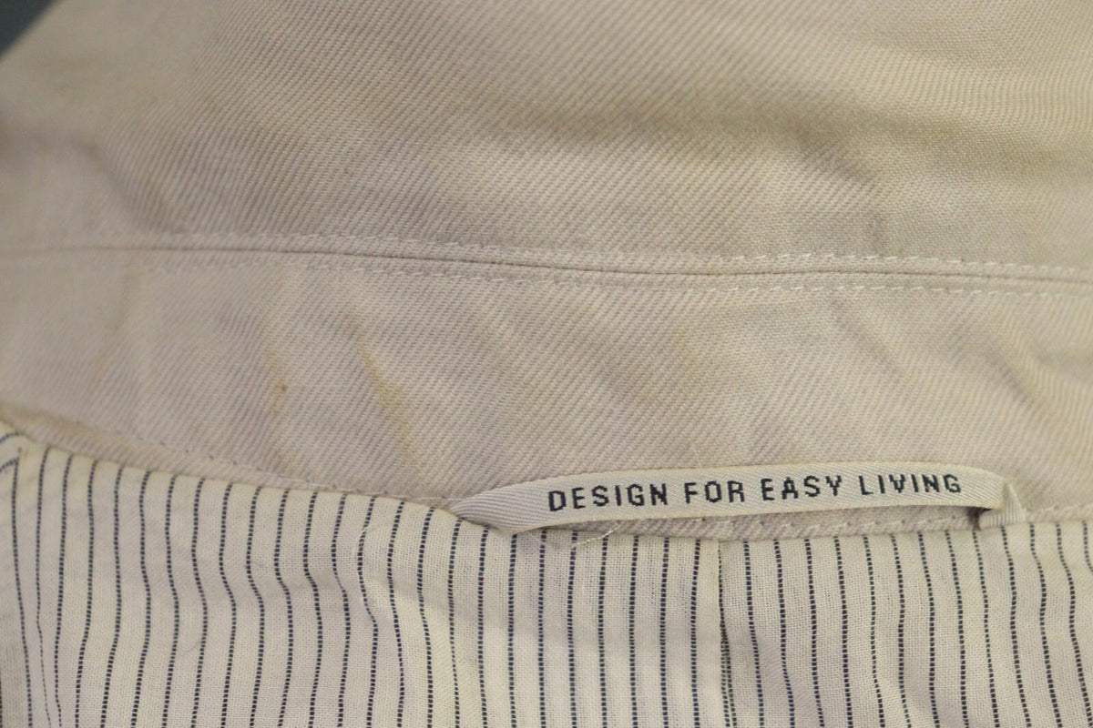 'S MAX MARA White Cotton Ramie Overcoat Coat Jacket – Size 12