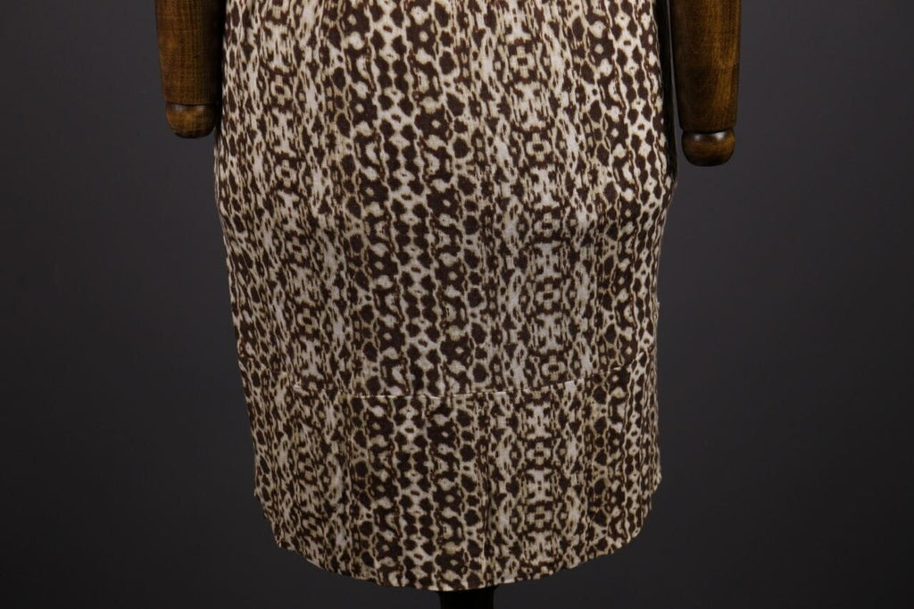 Weekend Max Mara Multicolor Leopard Print A-Line Sheath Midi Dress – Size L