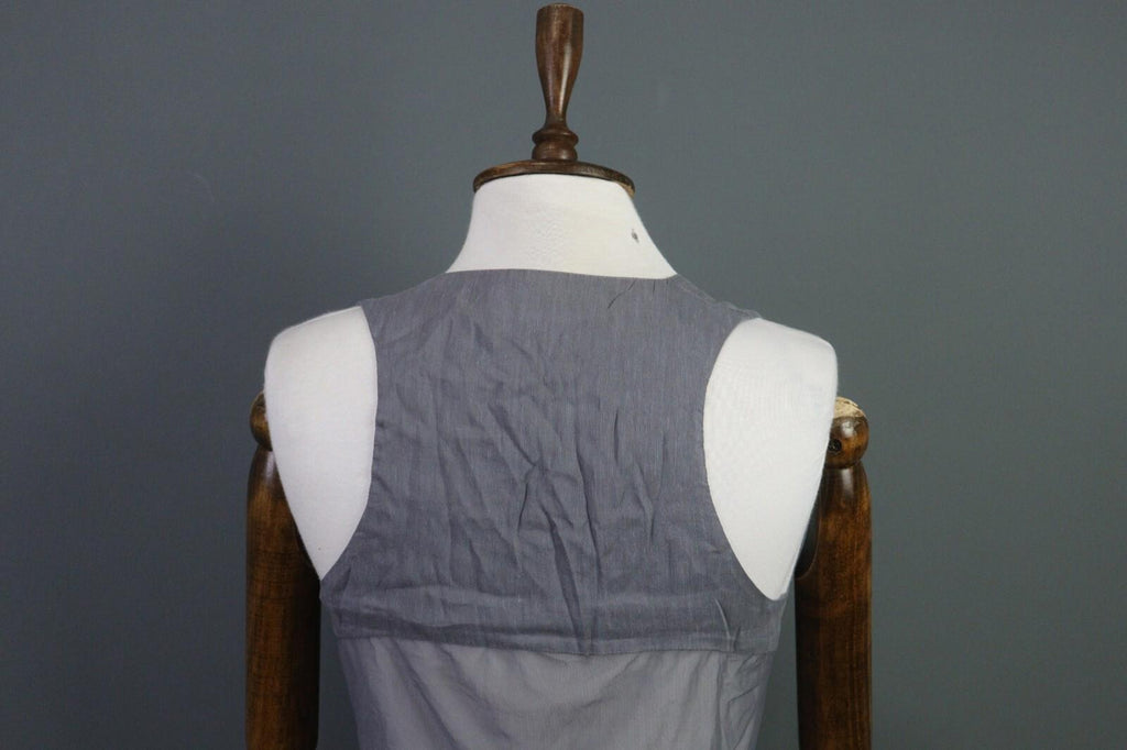 MARITH FRANCOIS GIRBAULD Gray Linen Rayon Tank Top Blouse Cropped Shirt – Size 29