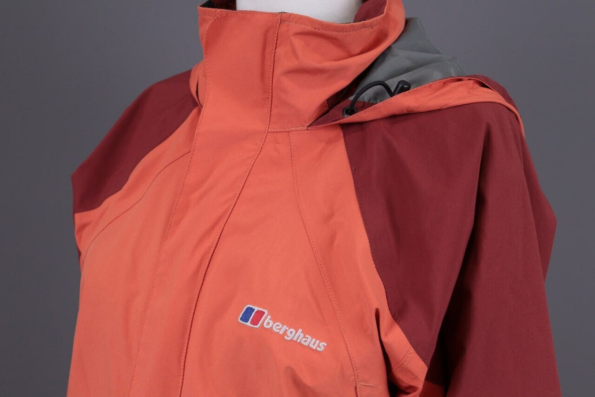 Berghaus Gore-Tex Orange Hooded Ski Waterproof Jacket – Size 12