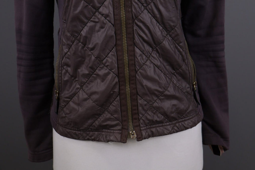 Frauenschuh Brown Puffer Hooded Full Zip Fleece Jacket – Size S