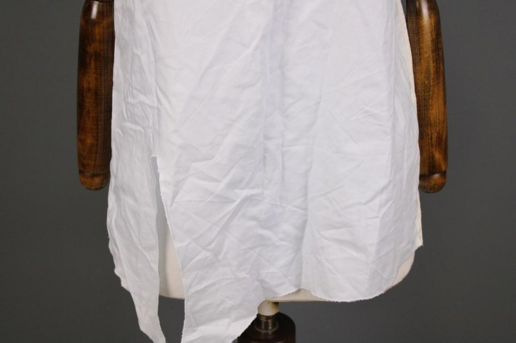 FABIANA FILIPPI White Crew Neck Cap Sleeve Metallic High-Low Blouse Top S/M