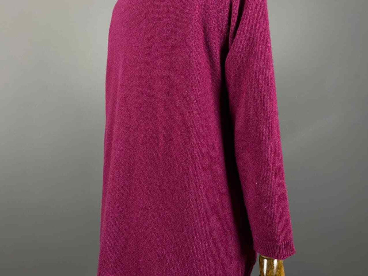 Aspesi Pink 70% Wool 30% Cashmere V-Neck Cardigan Sweater – Women's M
