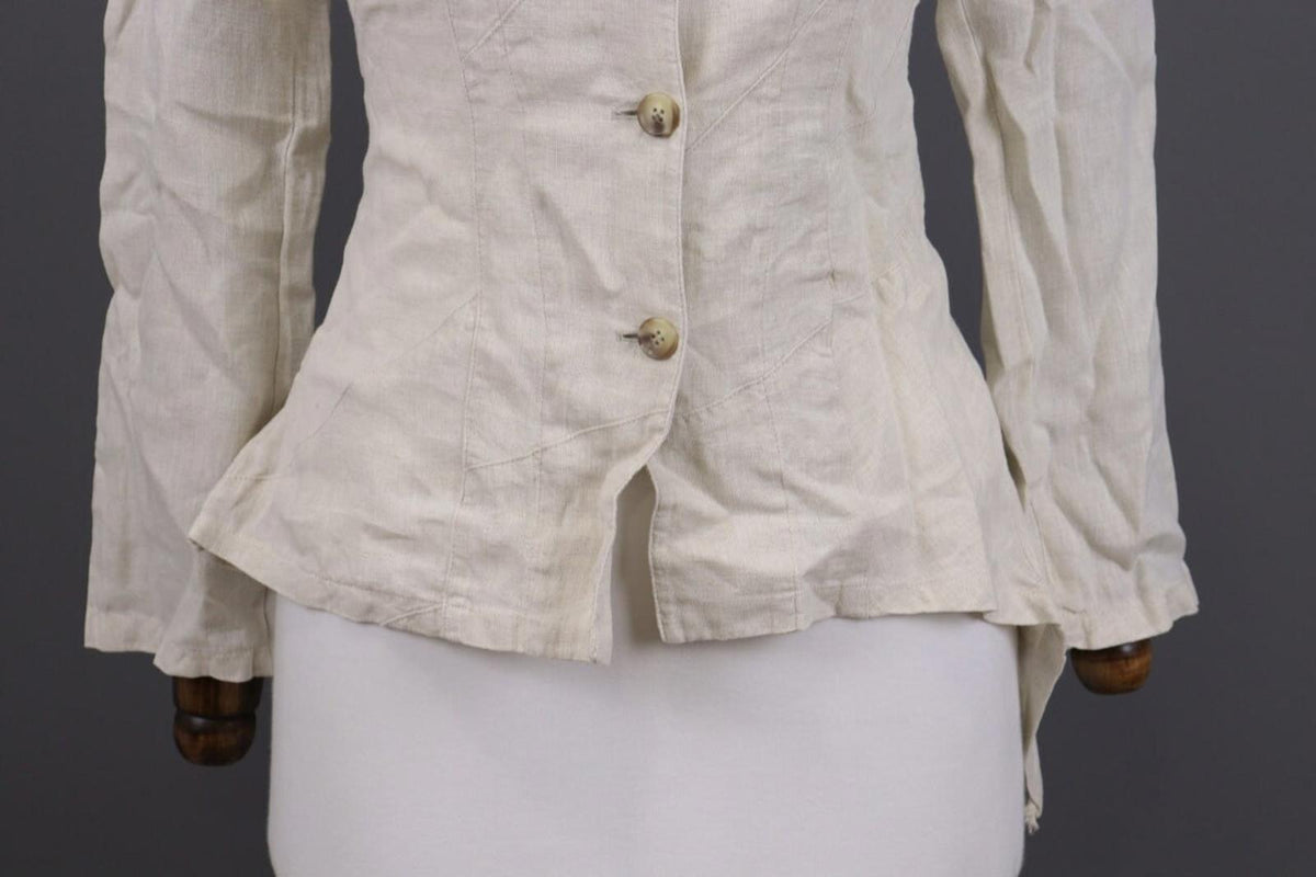 IVAN GRUNDAHL Beige Linen Button Down Lightweight Blazer Jacket – Size 36 S