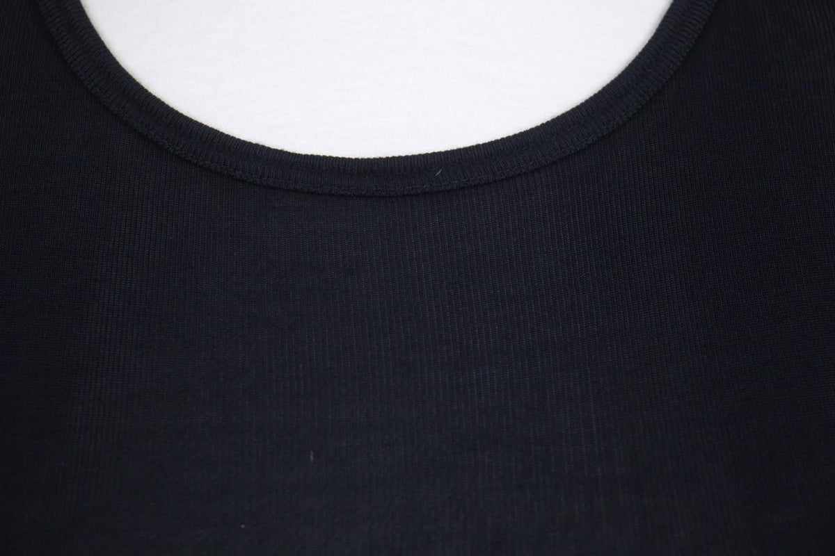 MARITHE+FRANCOIS GIRBAUD Black Viscose Raglan Sleeve Pullover Sweater – Size 38