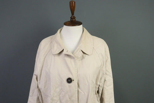 'S MAX MARA White Cotton Ramie Overcoat Coat Jacket – Size 12