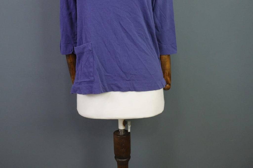 Used GUDRUN SJODEN Blue 3/4 Sleeve Top Blouse Shirt – Size S