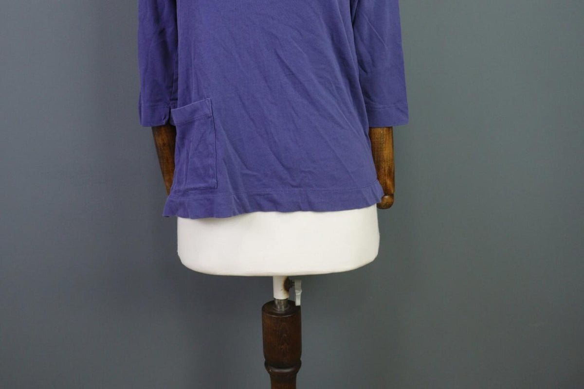 GUDRUN SJODEN Blue 3/4 Sleeve Top Blouse Shirt – Size S