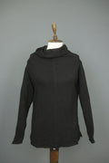 ANNETTE GOERTZ Black Classic Long Sleeve Cowl Neck Pullover Sweatshirt – Size L