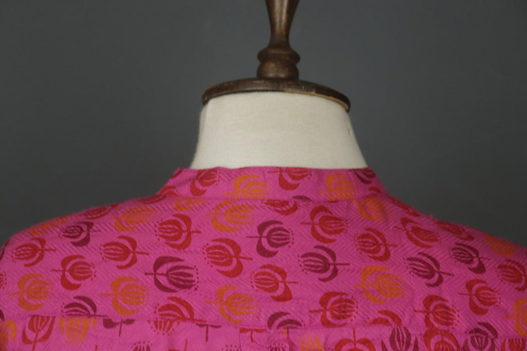 GUDRUN SJÖDEN Multicolor Floral Front Pocket Long Sleeve Button Front Shirt M/L