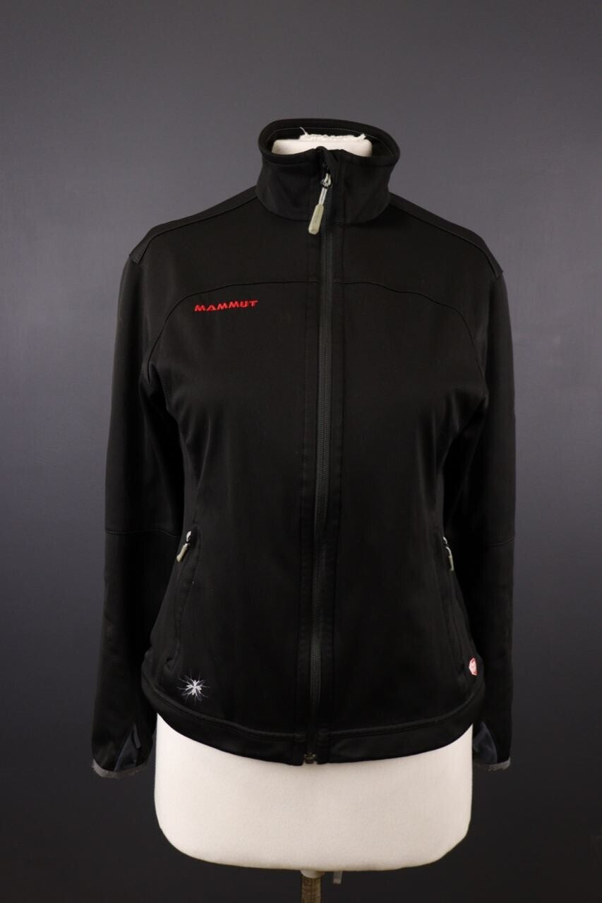 Mammut Black Full Zip Windstopper Soft Shell Jacket – Size M