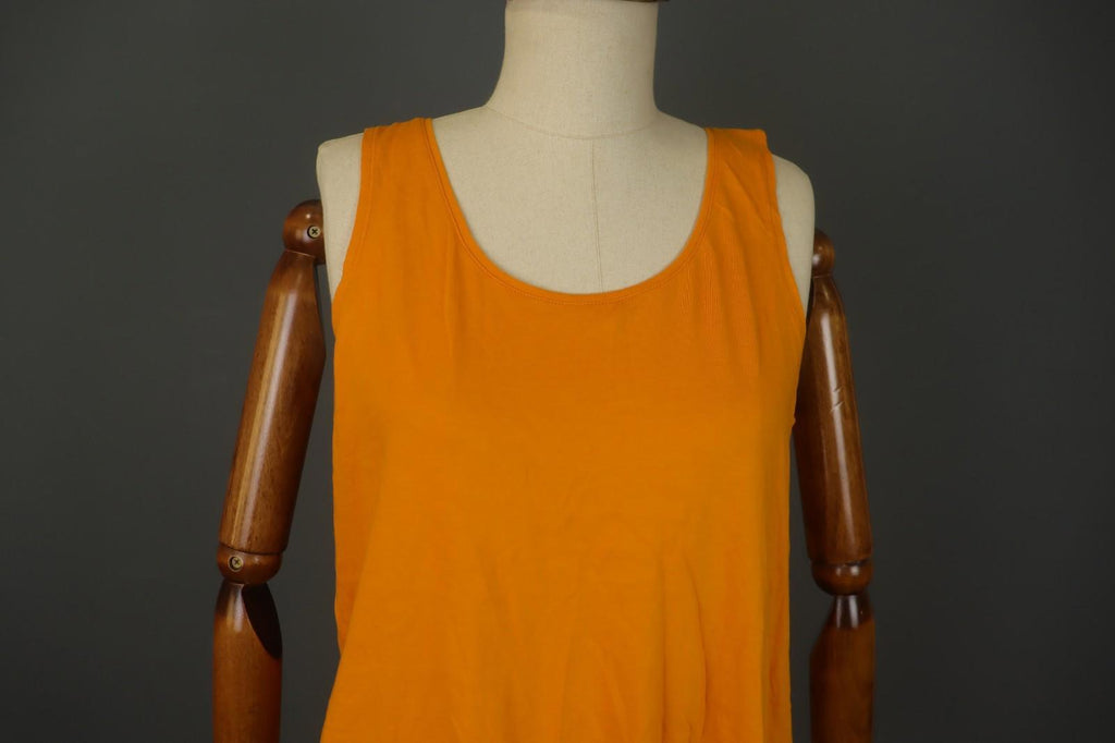 GUDRUN SJODEN Yellow Sleeveless Round Neck Stretch Pullover Tank Top – Size M – Used
