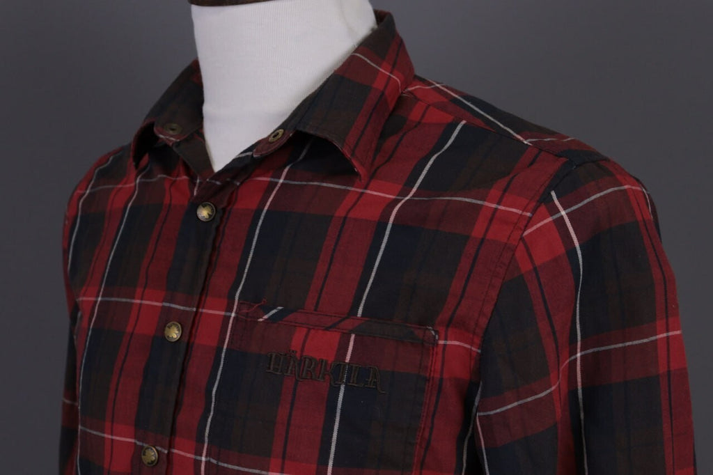 Härkila of Scandinavia Plaid Wool Check Long Sleeve Wool Overshirt Shirt – Size M – Used