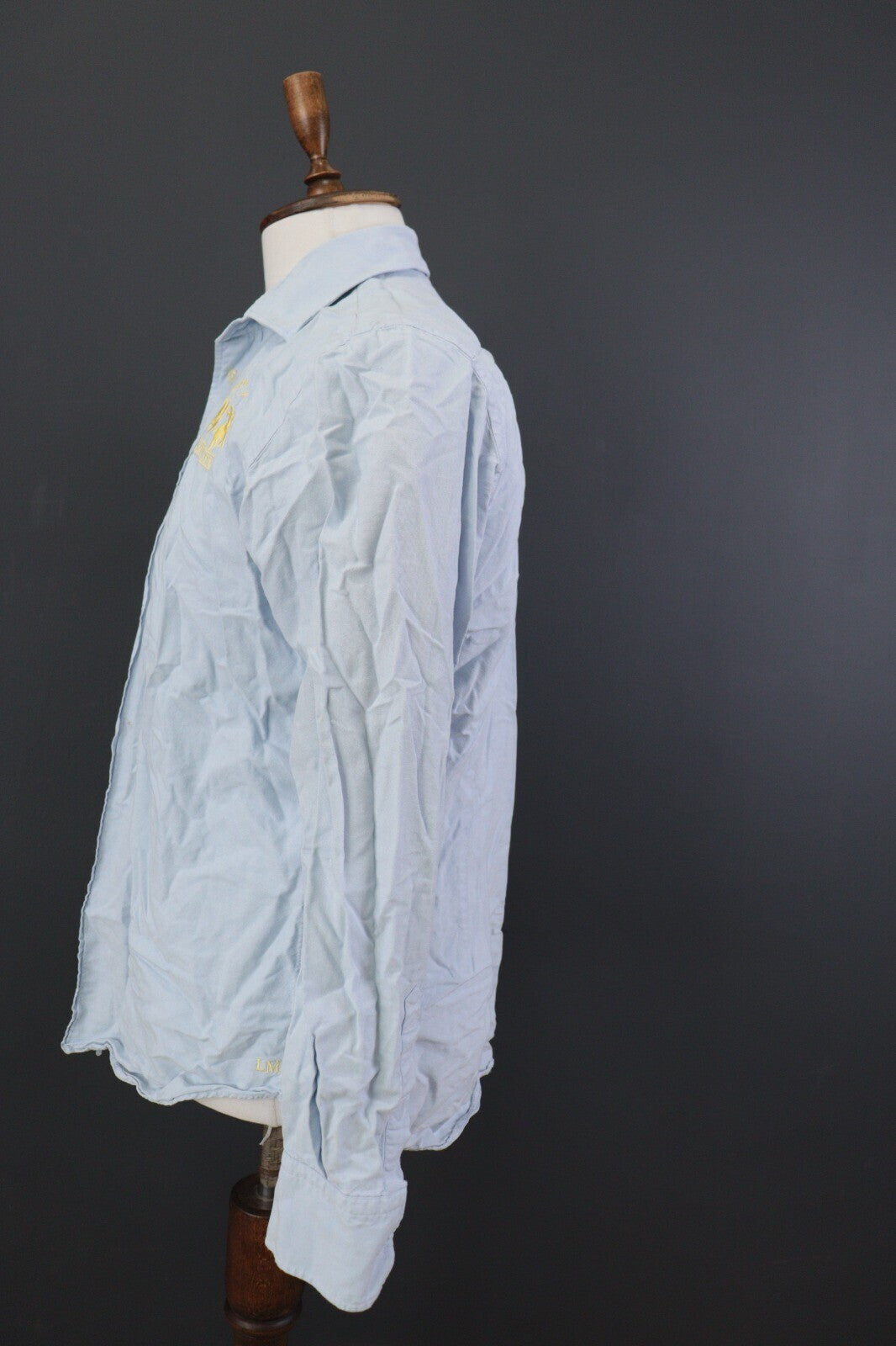 La Martina Buenos Aires Blue Solid Long Sleeve Dress Shirt – Size XL 43