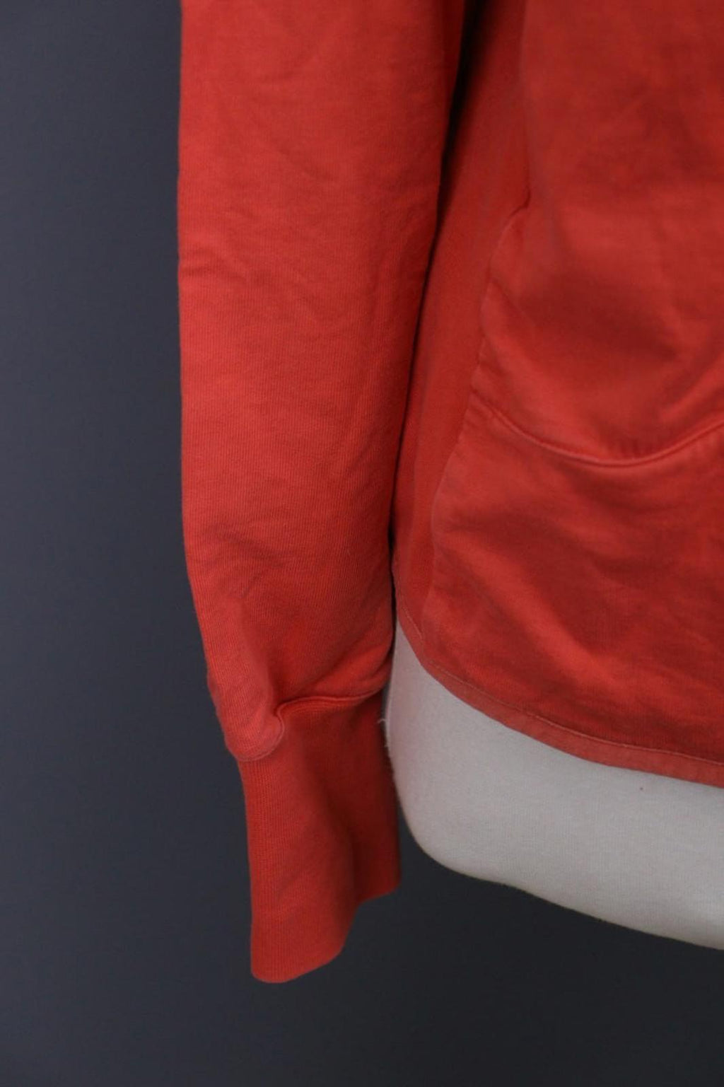 PARAJUMPERS Orange 100%Cotton Raglan Sleeve Drawstring Full Zip Hoodie – Size 2XL