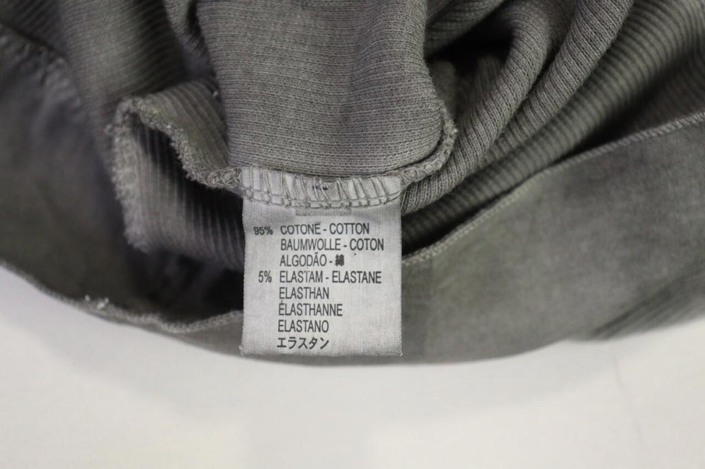 BOTTEGA Gray Lagenlook Designer Embroidered Cardigan Sweater