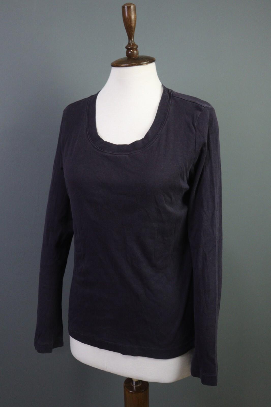 OSKA Blue Long Sleeve Round Neck Top Shirt Blouse – Size 2